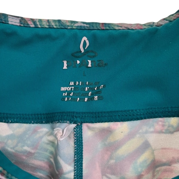 Prana Palm Leaf Crop Yoga Pant/Legging Size Large - Picture 3 of 8